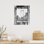 ツインタワーズ ポスター (キッチン)