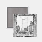 ツインタワーズ マグネット (正面/裏面)