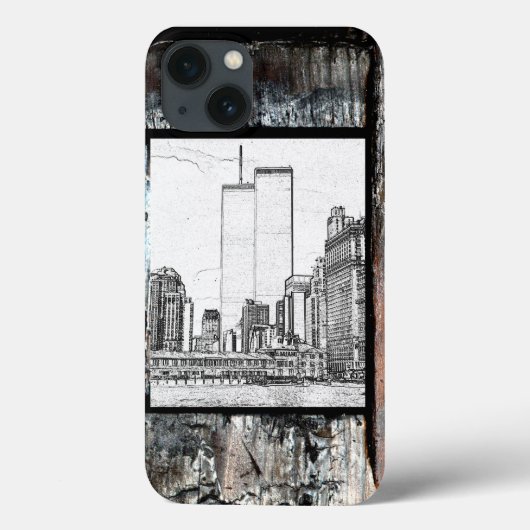 ツインタワーズ Case-Mate iPhoneケース (裏面)