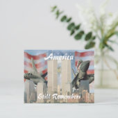 ツインタワー9/11記念はがき ポストカード (スタンド正面)