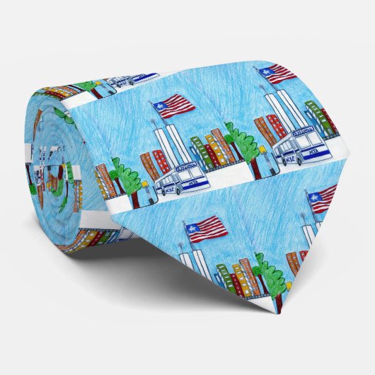 ツインタワー ネクタイ (ロール)