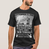ツインタワー 9/11 Tシャツ (正面)