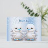 ツインダックスブルーフローラサンキューカード サンキューカード (スタンド正面)