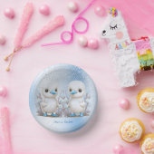 ツインダックスブルーフローラ紙ボウル ペーパーボウル (パーティー)