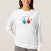 ツインツリーのクリスマスTシャツデザイン Tシャツ (正面)