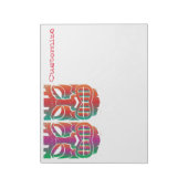 ツインティキ彫刻サンダー_コーブ ノートパッド (回転)