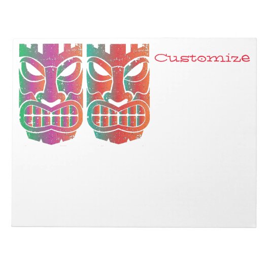 ツインティキ彫刻サンダー_コーブ ノートパッド (正面)