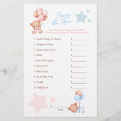 ツインテディはプライスゲームフライヤーを推測する チラシ (正面)