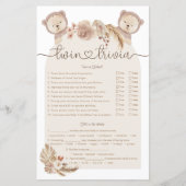 ツイントリビアゲームタンボホベビーベビーシャワー (正面)