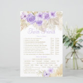 ツイントリビアゲームパンパスラベンダーボホベイビーシャワー (スタンド正面)