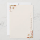 ツイントリビアゲーム水の色ボホベビーベビーシャワー 招待状 (裏面)