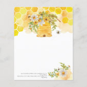 ツイントリビアハニービー赤ちゃんシャワーゲーム (裏面)