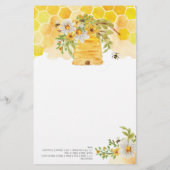 ツイントリビア甘いAs Can Bee Baby Shower Game (裏面)