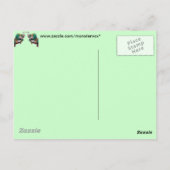 ツインドラゴンズはがき ポストカード (裏面)