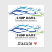 ツインドルフィンズスキューバスクール シール (シート)