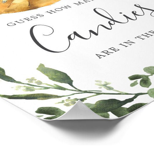 ツインナマズ赤ちゃんシャワー数を推測 ポスター (角)