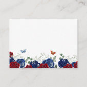 ツインネイビーブルーレッドローズプリンセスキンセアニラ エンクロージャーカード (裏面)