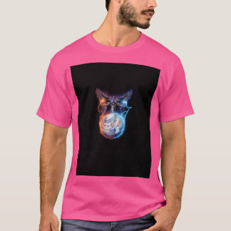 ツインハンマー神グラフィックT Tシャツ