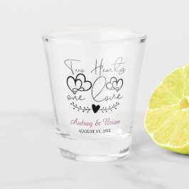 ツインハーツ ワンラブ ウェディング メモリアル ショットグラス