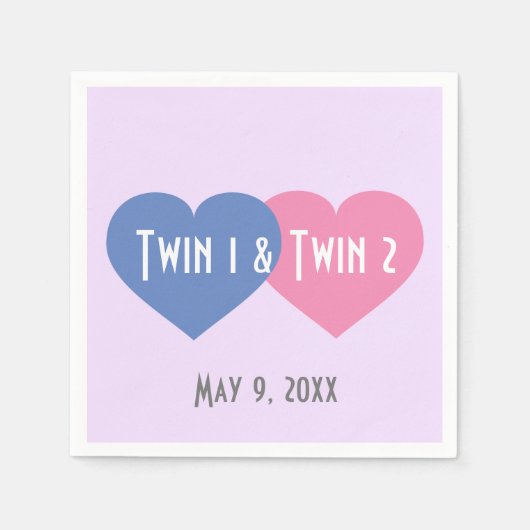 ツインハートナプキンス スタンダードカクテルナプキン (正面)