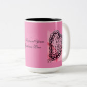 ツインハートロマンチックマグ ツートーンマグカップ (正面右)