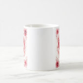 ツインハート永遠に魅了されたフローラ コーヒーマグカップ (中央)