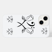 ツインバラオーバーベースクレフ、 音符記号 Case-Mate iPhoneケース (裏面 (横))