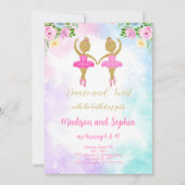 ツインバレリーナ招待状 招待状 (正面)