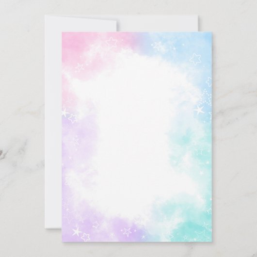 ツインバレリーナ招待状 招待状 (裏面)