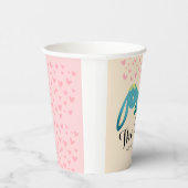 ツインバンニーベビーシャワーライトイエローパーティー 紙コップ (右)