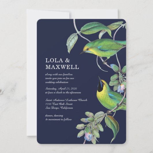 ツインバーズウェディング 招待状 (正面)