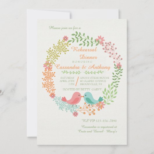 ツインバーディ招待状 招待状 (正面)