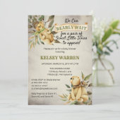 ツインバーリーウェイウッドランドテディベアベビーシャワー 招待状 (スタンド正面)