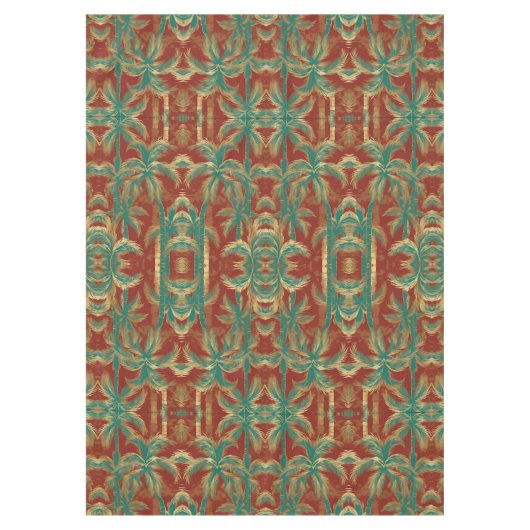 ツインパームズパターンデザイン テーブルクロス (正面)