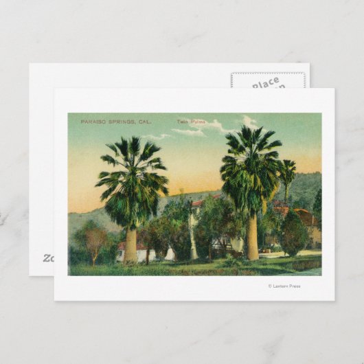 ツインパームズパライソ春の表示, CA ポストカード (正面/裏面)