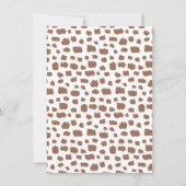 ツインヒョウ野生のワンサファリベイビーシャワー 招待状 (裏面)