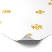 ツインピンクと金ゴールドカボチャのウェルカムサイン ポスター (角)