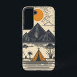 ツインピークスサンライズフォンケース SAMSUNG GALAXY S22ケース<br><div class="desc">ツインピークは、ヴィンテージ質感と静かな美しいと対称デザインで放射の日の出を反映する。</div>
