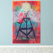 ツインピークストロオーバーサンフランシスコ キャンバスプリント (インサイチュ (ウッドフロア))