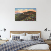 ツインピーク&ハイウェイのビュー キャンバスプリント (インサイチュ (寝室))