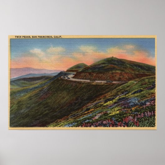 ツインピーク&ハイウェイのビュー ポスター (正面)