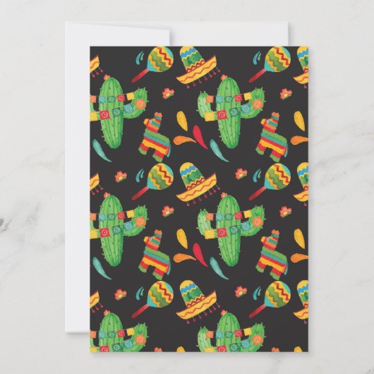 ツインフィエスタファースト誕生日招待状 招待状 (裏面)