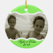 ツインフォトブライトグリーン セラミックオーナメント (裏面)