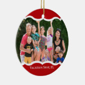 ツインフォトレッドセラミックオーナメント セラミックオーナメント (右)