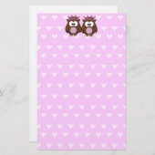 ツインフクロウの姫君 便箋 (正面/裏面)