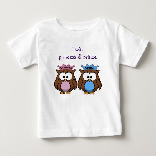 ツインフクロウ王女 ベビーTシャツ (正面)