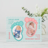 ツインフットプリントベビーの発表 案内状 (スタンド正面)