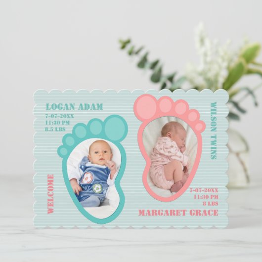 ツインフットプリントベビーの発表 案内状 (スタンド正面)