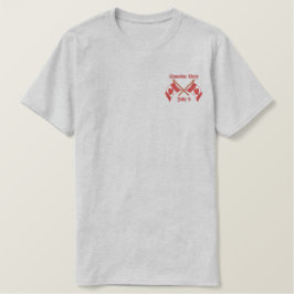 ツインフラッグスカナダ 刺繍入りTシャツ