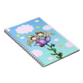 ツインフラワー妖精のノートbyモリー・ハリソン ノートブック (右側)
